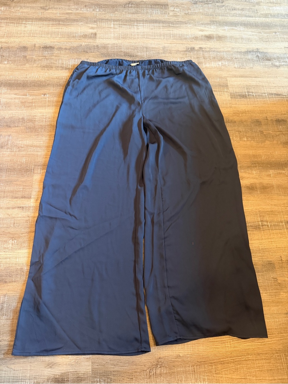 a new day Navy Flowing Wide-Leg Pants with Elastic Waist